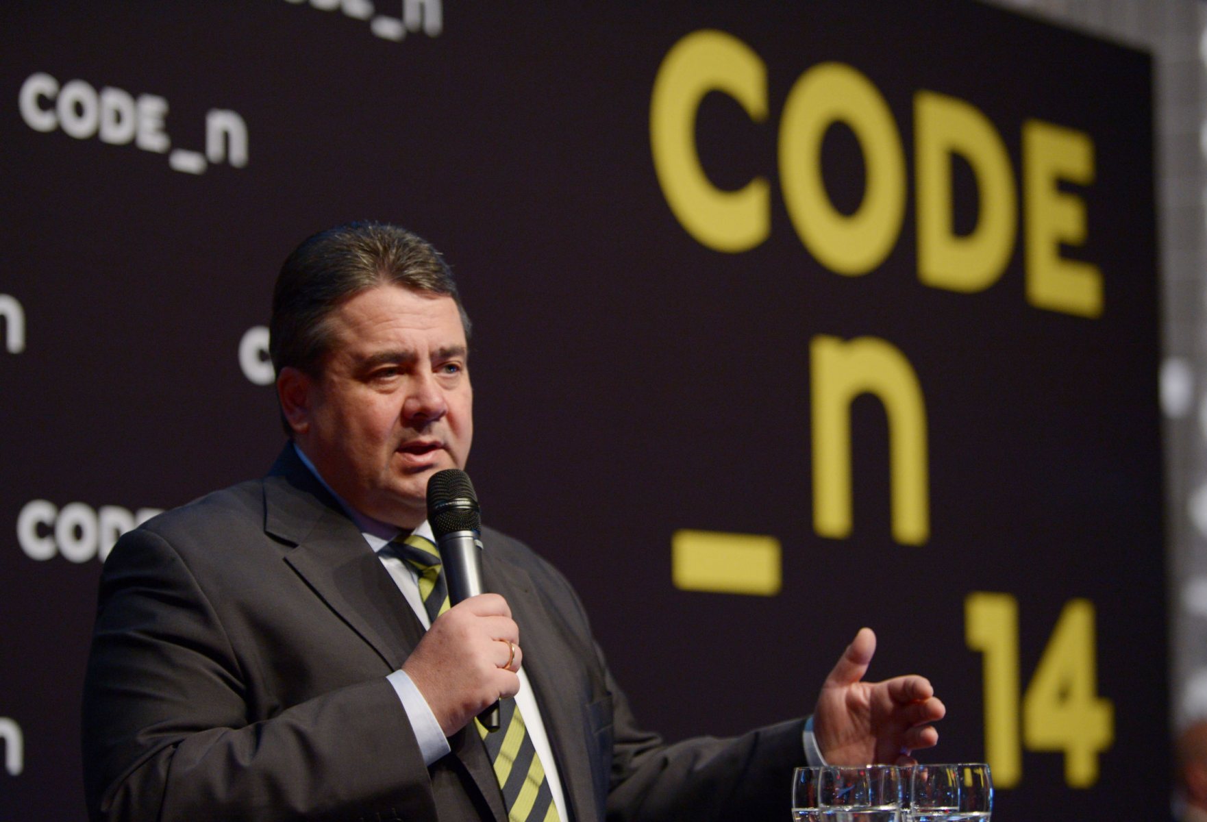 Die junge CeBIT: Start-Ups bei Code_n. Sigmar Gabriel, Bundesminister für Wirtschaft und Energie