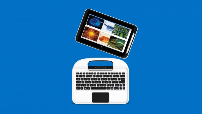 „SkoolPad“ kann als Tablet oder Laptop verwendet werden