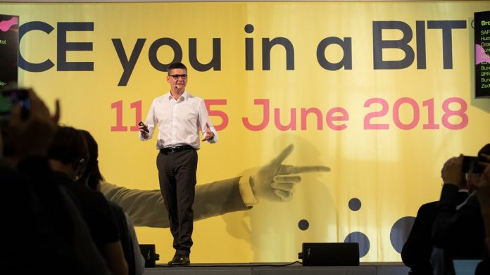 Messe-Chef Oliver Frese auf der CEBIT-Preview in Hannover