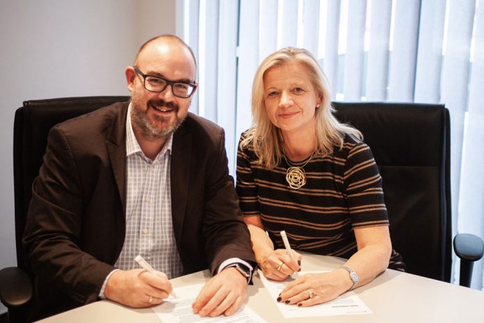 Volker Lang (Ebertlang) und Sabine Schilg (Carbonite)