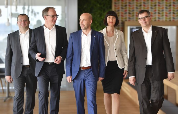 Der designierte neue Vorstand der Komsa-Gruppe (von links): Sven Mohaupt