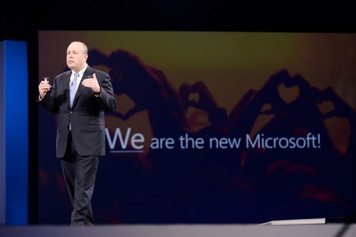 Microsoft-COO Kevin Turner auf der WPC in Orlando
