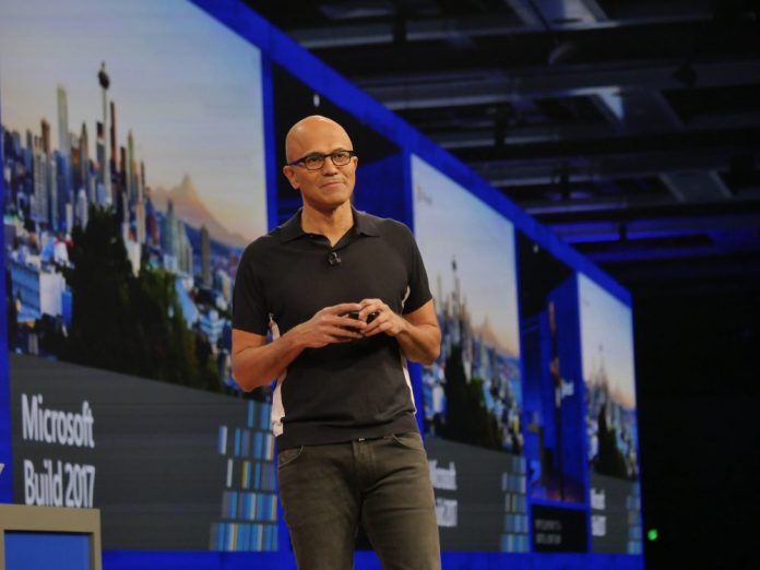 Satya Nadella auf der Build 2017