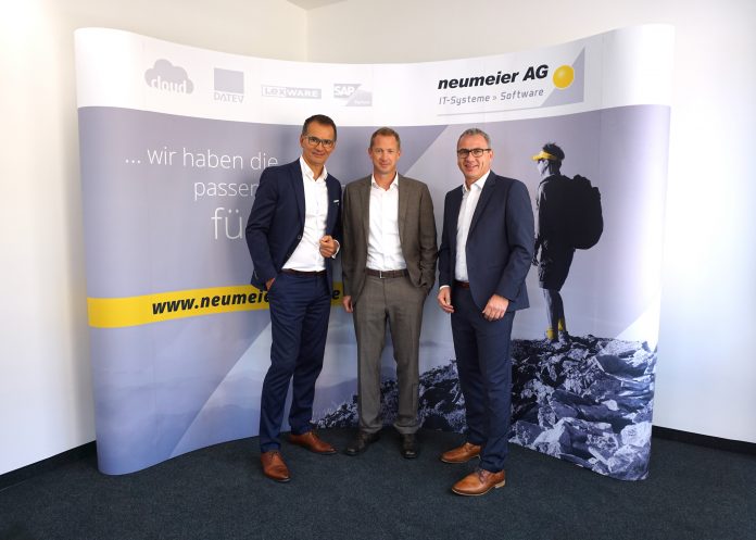 Andreas Bortoli (links) mit Josef Braunrieder und Thomas Neumeier