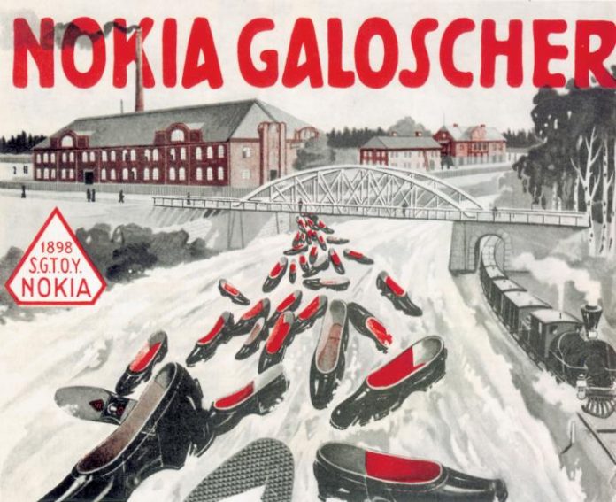 Historisches Plakat von Nokia