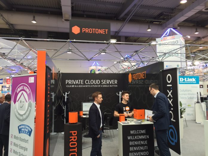 Protonet-Stand im Planet Reseller/CeBIT