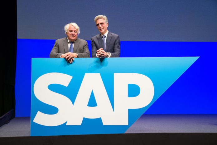 Hasso Plattner und Konzernchef Bill McDermott