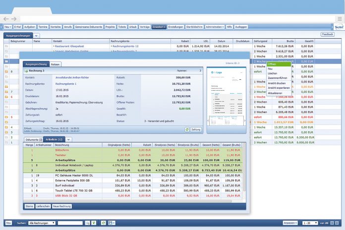 Rundum erneuert: TecArt-CRM Version 4.2