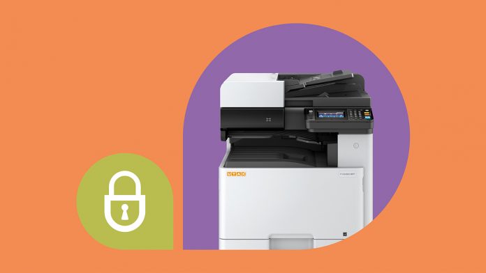 UTAX unterstützt mit einer Authentifizierung per PIN oder Chip am MFP eine sichere Druckfreigabe. (c) UTAX
